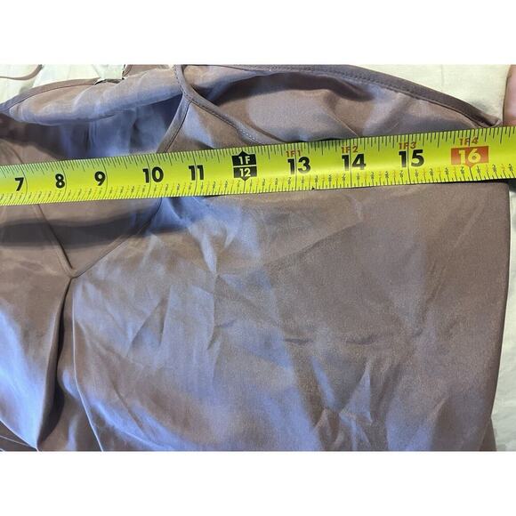 Madewell 100% Silk Camisole Top Halter Mauve Size 2 Small Tank Babydoll - Picture 8 of 8